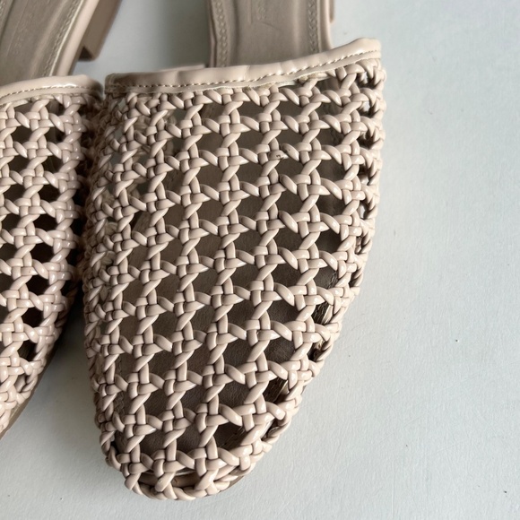 ASOS Shoes Cream Patent Leather Weaving Mules size 6 - Picture 8 of 13